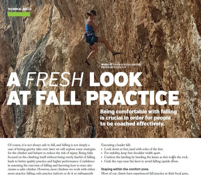 Professional Mountaineer Fall Practice