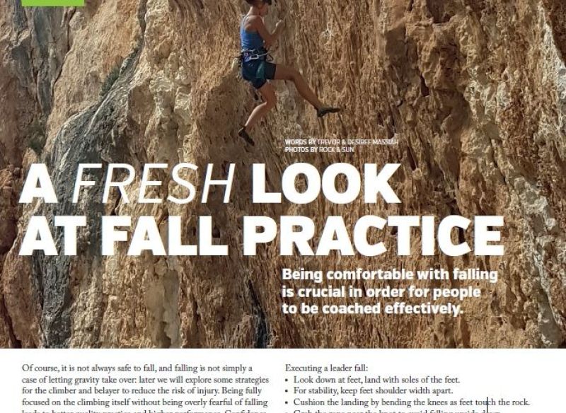 Professional Mountaineer Fall Practice